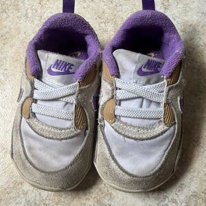 Nike Kids Sneakers - White and Purple Accents